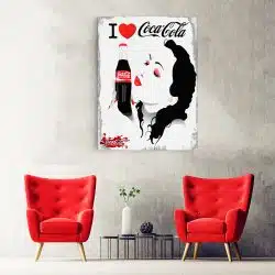 Tablou poster I love Coca Cola 4030 hol