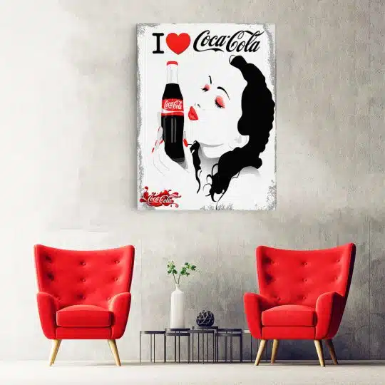 Tablou poster I love Coca Cola 4030 hol