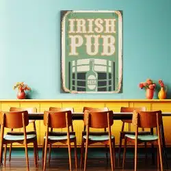 Tablou poster Irish Pub vintage 3973 restaurant