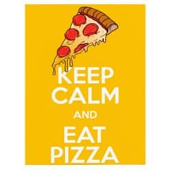 Tablou poster Keep calm and eat pizza 3863 front