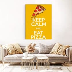 Tablou poster Keep calm and eat pizza 3863 living 1