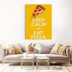 Tablou poster Keep calm and eat pizza 3863 living 1