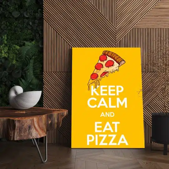 Tablou poster Keep calm and eat pizza 3863 living