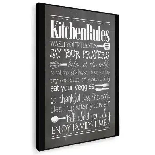 Tablou poster Kitchen rules 4420