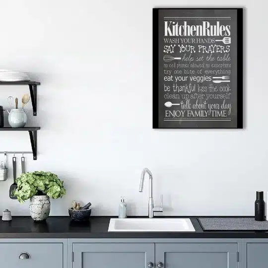 Tablou poster Kitchen rules 4420 bucatarie