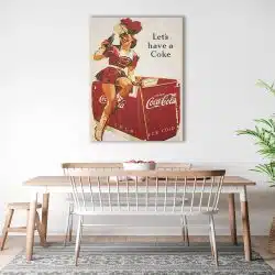 Tablou poster Lets have a Coke vintage 4012 bucatarie1