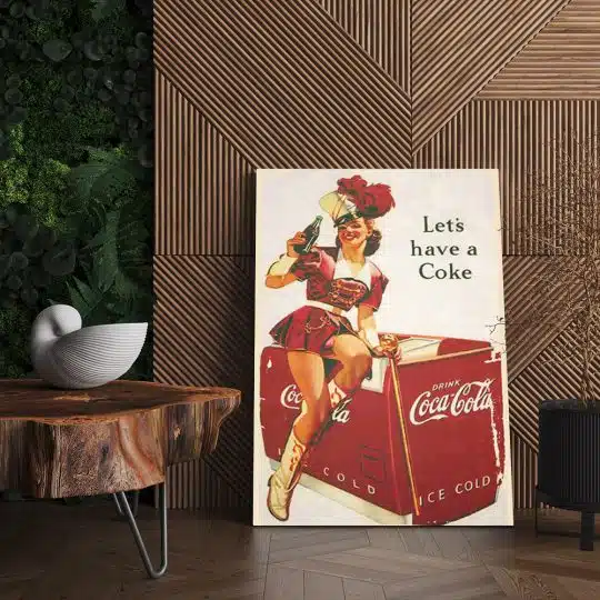 Tablou poster Lets have a Coke vintage 4012 living