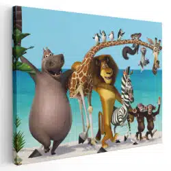 Tablou poster Madagascar desene animate 4903