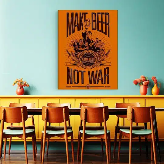 Tablou poster Make Beer Not War 4006 restaurant