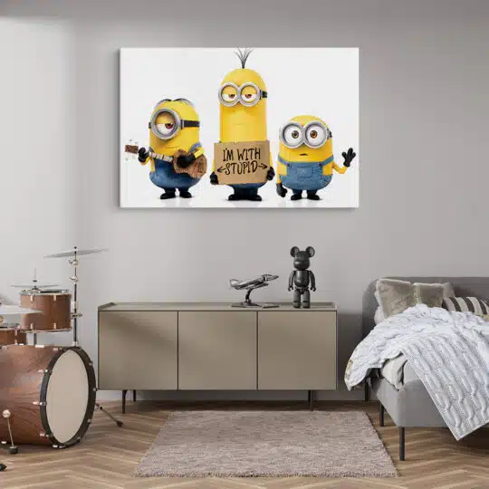 Tablou poster Minionii desene animate 4894 camera moderna adolescent