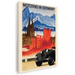 Tablou poster Motoring in Germany vintage 4612