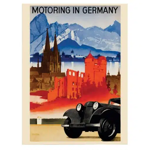 Tablou poster Motoring in Germany vintage 4612 front