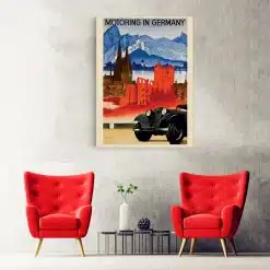 Tablou poster Motoring in Germany vintage 4612 hol