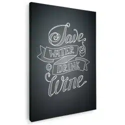 Tablou poster Save water and drink wine 3955