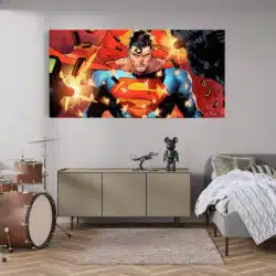 Tablou poster Superman desene animate 4965 camera moderna adolescent