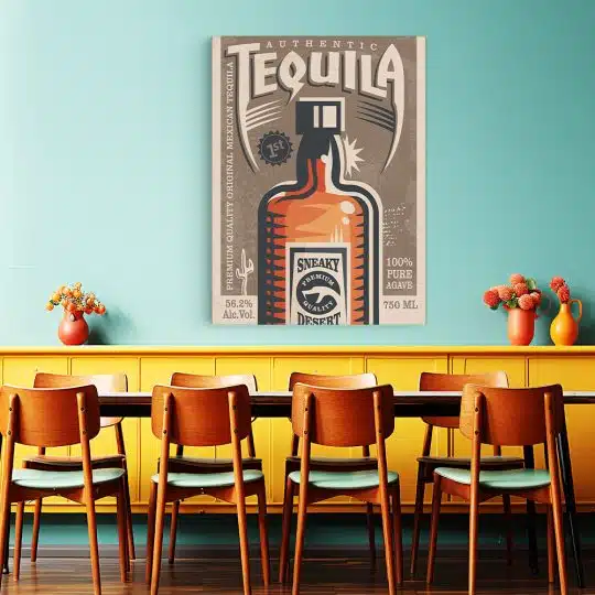 Tablou poster Tequila vintage 4025 restaurant