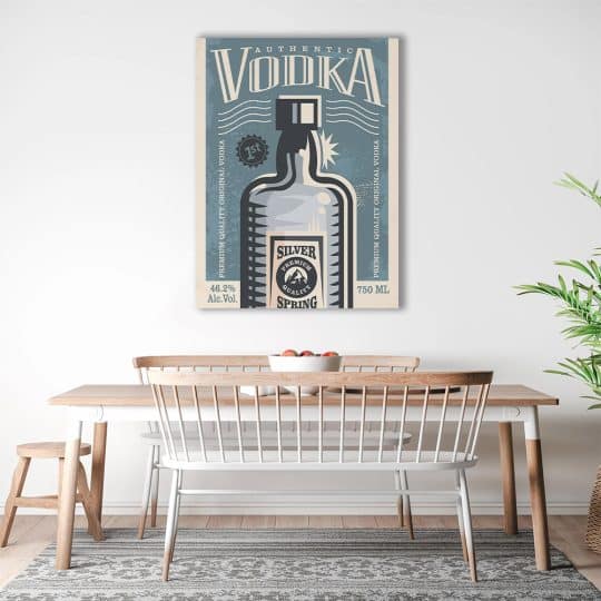 Tablou poster Vodka retro 4026 bucatarie1