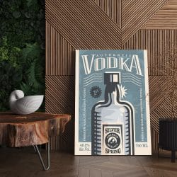 Tablou poster Vodka retro 4026 living
