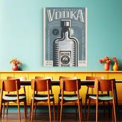 Tablou poster Vodka retro 4026 restaurant