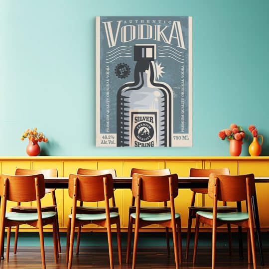 Tablou poster Vodka retro 4026 restaurant