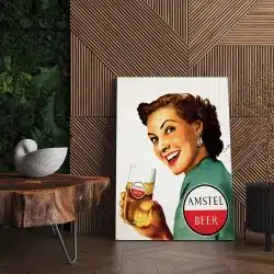 Tablou poster bere Amstel vintage 3983 living