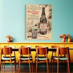 Tablou poster bere Guarana Brahma vintage 3994 restaurant