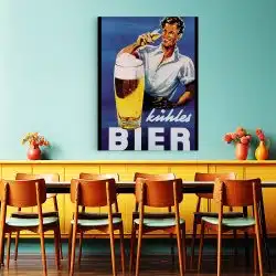 Tablou poster bere vintage 4141 restaurant