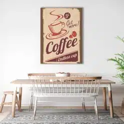 Tablou poster cafenea vintage 3859 bucatarie1