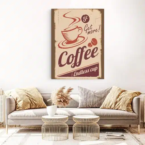 Tablou poster cafenea vintage 3859 living 1