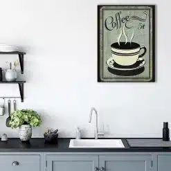 Tablou poster cafenea vintage 3874 bucatarie