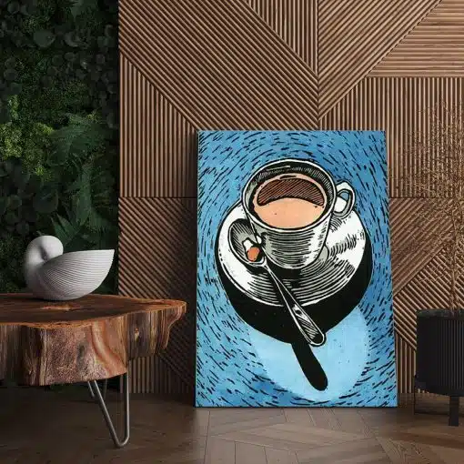 Tablou poster ceasca de cafea 3878 living