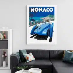 Tablou poster curse auto Monaco Grand Prix 3218 living 2