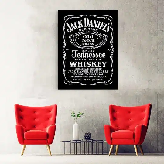 Tablou poster eticheta Jack Daniels 4002 hol