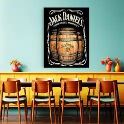 Tablou poster eticheta Jack Daniels 4004 restaurant