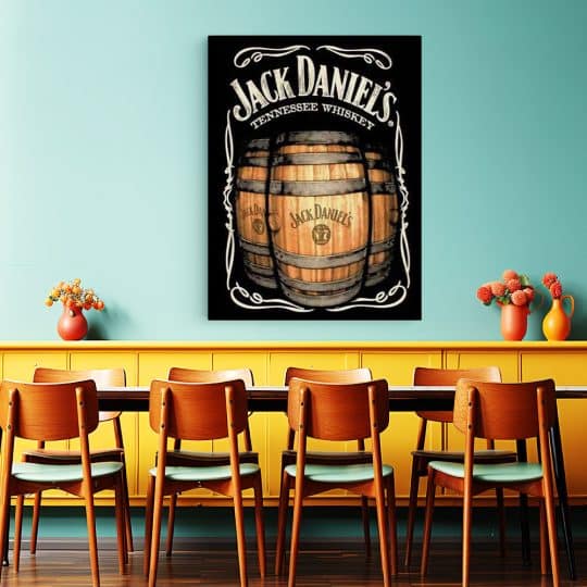 Tablou poster eticheta Jack Daniels 4004 restaurant