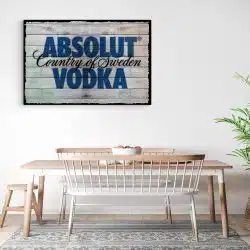 Tablou poster logo Absolut Vodka 4099 bucatarie3