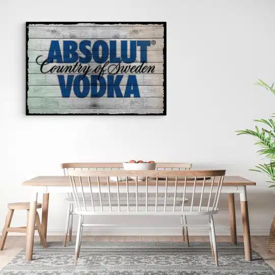 Tablou poster logo Absolut Vodka 4099 bucatarie3