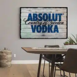 Tablou poster logo Absolut Vodka 4099 bucatarie4