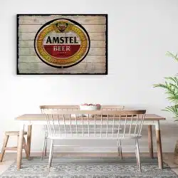 Tablou poster logo Amstel vintage 4112 bucatarie3