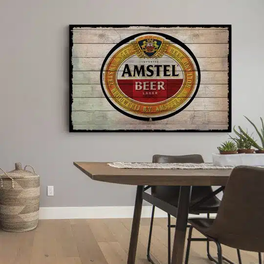 Tablou poster logo Amstel vintage 4112 bucatarie4