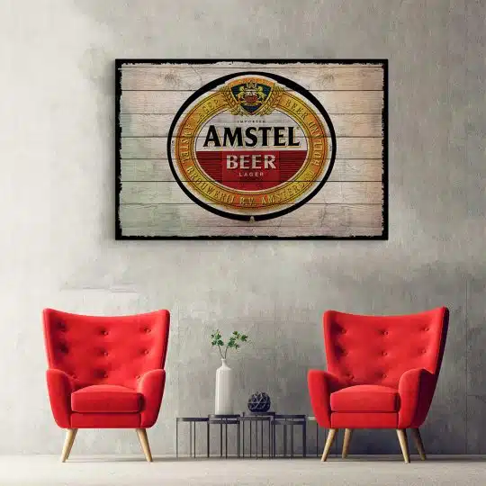 Tablou poster logo Amstel vintage 4112 hol