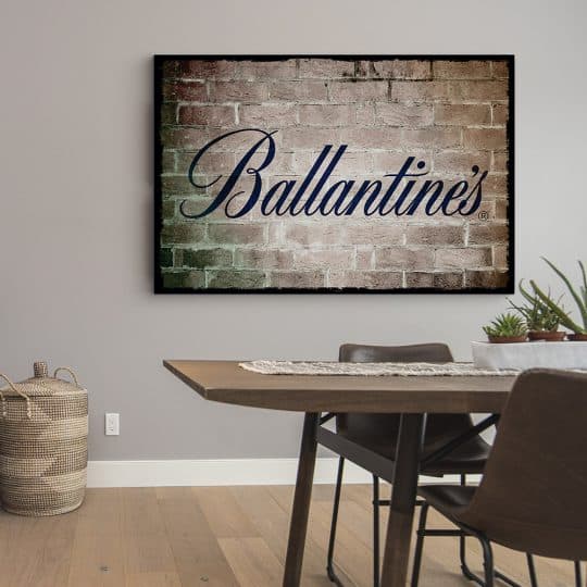 Tablou poster logo Ballantines vintage 4092 bucatarie4