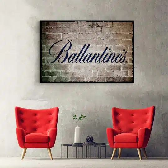 Tablou poster logo Ballantines vintage 4092 hol