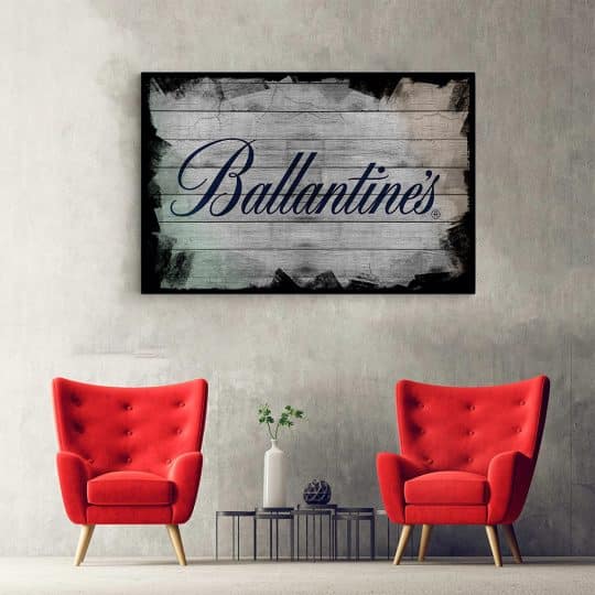 Tablou poster logo Ballantines vintage 4093 hol