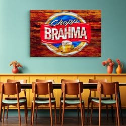 Tablou poster logo Brahma vintage 4109 restaurant