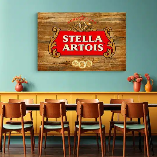 Tablou poster logo Stella Artois 4100 restaurant