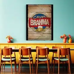 Tablou poster logo bere Brahma 4135 restaurant