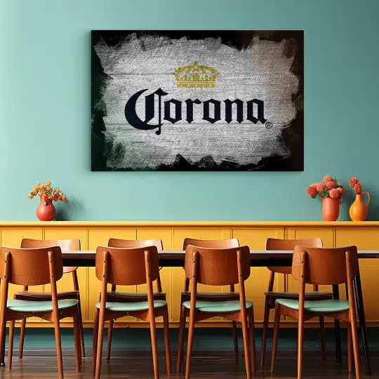 Tablou poster logo bere Corona 4118 restaurant