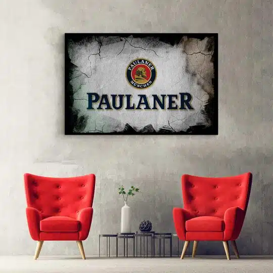 Tablou poster logo bere Paulaner 4120 hol