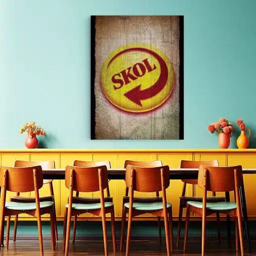 Tablou poster logo bere Skol 4137 restaurant